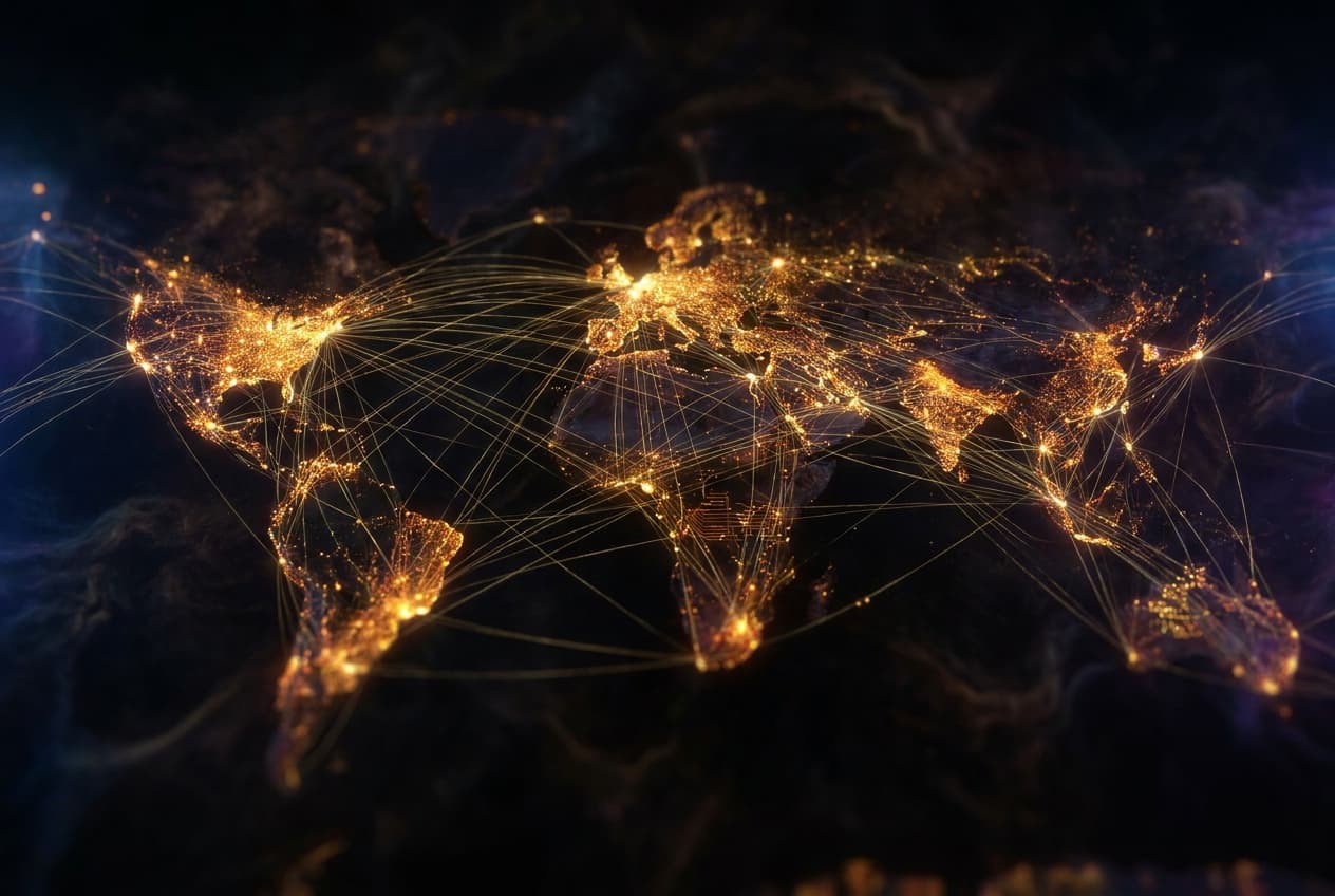 AI search network visualization